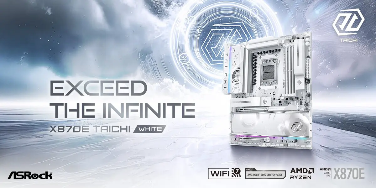 ASRock, Yeni X870E Taichi White Anakartını Tanıttı