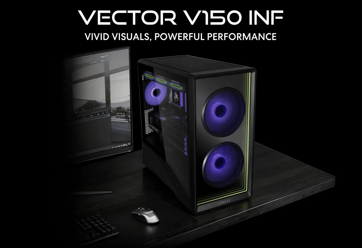 Lian Li VECTOR V150 INF: Büyüleyici Sonsuz Ayna ile Kompakt Micro-ATX Kasa