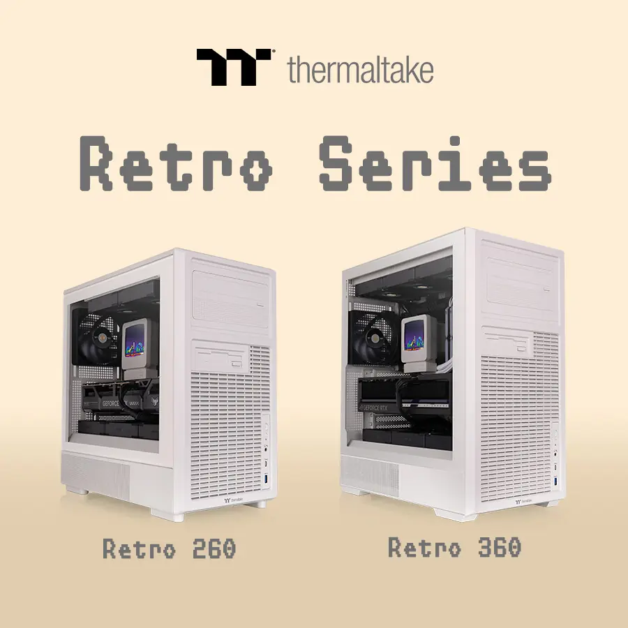 Thermaltake 90'ların PC Estetiğini Yeni Retro 260 TG ve 360 TG Kasa ile Yeniden Canlandırıyor